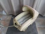 Prachtige POPPENWAGEN Antiek Vintage Gevlochten riet + dekje, Ophalen