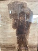 VISSER MET VANGST IN MAND. ( Litho) Jozef Israëls, Verzenden