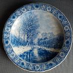 Zeer groot bord Porceleyne Fles Delft 40,8 cm 1950, Ophalen