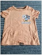 Licht oranje Mickey tshirt Maat 80 h3, Kinderen en Baby's, Babykleding | Maat 80, C&A, C&A, Jongetje of Meisje, Onbekend