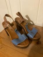 Elegante bruine leren open pumps van Piedi Nudi, maat 39, Pumps, Bruin, Verzenden, Zo goed als nieuw