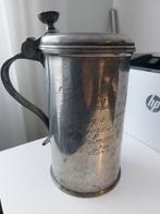 Antieke tine gildenbecker 1835 met gildenwapen, Ophalen of Verzenden