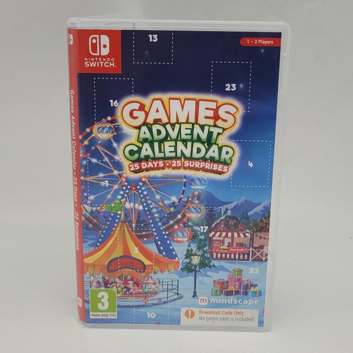 Games Advent Calendar 25 Days Nintendo Switch Game - In Nett, Spelcomputers en Games, Spelcomputers | Nintendo Switch, Zo goed als nieuw