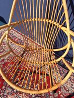 Vintage rotan fauteuil, stoeltje, Rohe van Sliedrecht, stoel, Gebruikt, Bruin, Vintage, Riet of Rotan
