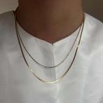 MW ketting 2 in 1 twins ketting, Ophalen of Verzenden, Nieuw, Goud, Overige materialen