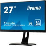 Iiyama ProLite XUB2792uhsuU-B5 Zwart ips 4k 27" monitor, Iiyama ProLite, IPS, Ophalen of Verzenden, DisplayPort