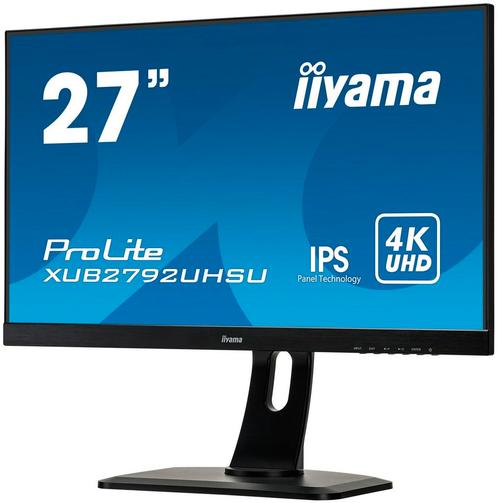Iiyama ProLite XUB2792uhsuU-B5 Zwart ips 4k 27" monitor, Computers en Software, Monitoren, Zo goed als nieuw, DisplayPort, HDMI