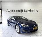 Tesla motors Model S 75 Base, Auto's, Automaat, Parkeerassistent, Gebruikt, Blauw
