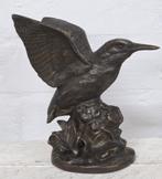 IJSVOGEL / bronzen tuinbeeld / met vleugels wijd, Dierenbeeld, Nieuw, Info@huisentuindecoratiemarie.nl, Huis en tuin decoratie marie