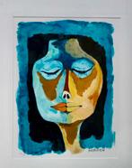 Oswaldo Guayasamin -Rostro (Face)- Ecuador - Litho in lijst, Antiek en Kunst, Kunst | Litho's en Zeefdrukken, Ophalen