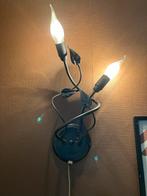 Wandlampje - Kleine Fitting - Zwart/Bruin, Ophalen of Verzenden, Gebruikt, Metaal