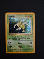 pokemon - Jungle No Symbol Error Scyther 10 Holo, Ophalen of Verzenden, Gebruikt, Losse kaart, Foil