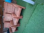 6 luxe cognac eetkamerstoelen., Huis en Inrichting, Stoelen, Ophalen, Zo goed als nieuw, Bruin, Vijf, Zes of meer stoelen