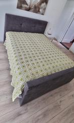 Gehaakte 2 persoons deken/plaid/sprei granny square katoen, Ophalen of Verzenden, Zo goed als nieuw