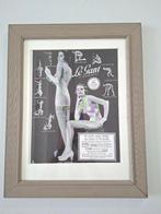 Franse art deco advertentie poster lingerie Gant ingelijst, Ophalen of Verzenden, Zo goed als nieuw, Reclamebord