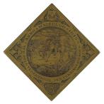 PENNING 1910 Elias Voet : Slag bij Nieuwpoort en Waterloo, Postzegels en Munten, Verzenden, Brons, Nederland