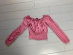 shoulder top oud roze met elastiek maat xs, Zo goed als nieuw, Lange mouw, Roze, Maat 34 (XS) of kleiner