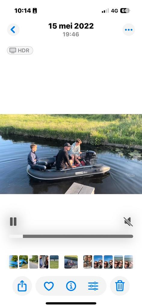 Nimarine rubberboot met 5 pk motor, Watersport en Boten, Rubberboten, Zo goed als nieuw, Zodiac, Aluminium, Minder dan 70 pk, Benzine
