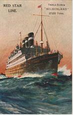 Triple-Screw "Belgenland" Red Star Line, Ophalen of Verzenden, Zo goed als nieuw, Motorboot, Kaart, Foto of Prent