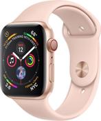 Smart Watch Apple Series 4 Gold Aluminum Case Pink GPS 44MM, Ophalen, Apple Watch ⌚️, IOS, Nieuw