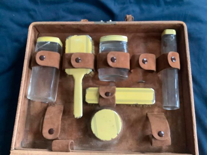 Vintage Beautycase (waarschijnlijk jaren '30), Antiek en Kunst, Antiek | Overige Antiek, Ophalen