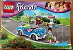 Lego friends 41091 sportwagen COMPLEET m. boekje, Gebruikt, Ophalen of Verzenden, Lego