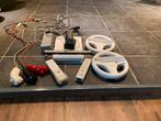 Wii met controllers, Ophalen of Verzenden, Zo goed als nieuw, Met 2 controllers, Met stuurtje