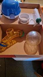 knaagdieren hamsterkooi - spullen oa loopbal alles is héél, Dieren en Toebehoren, Knaagdieren en Konijnen | Toebehoren, Ophalen of Verzenden