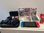Nintendo switch + spellen en extras, Met games, Ophalen of Verzenden, Zo goed als nieuw, Switch Original
