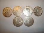 6 Zilveren 5 euromunten €60,-, Postzegels en Munten, Munten | Europa | Euromunten, Zilver, Ophalen of Verzenden, 5 euro, Losse munt