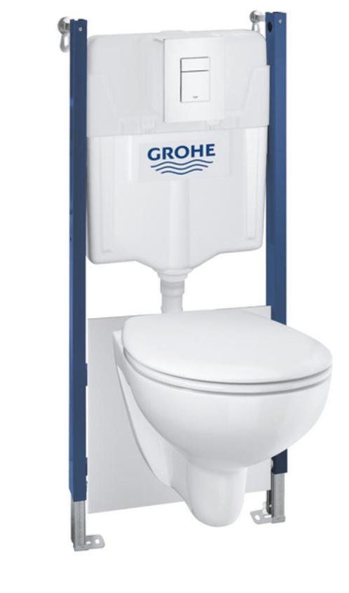 Grohe Bau Even inbouwreservoir met hangend toilet 5-in-1, Doe-het-zelf en Verbouw, Sanitair, Nieuw, Toilet, Ophalen