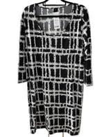 Nieuw Penn & Ink jurkje grijs wit 44 travelstof, Kleding | Dames, Jurken, Penn & Ink, Verzenden, Maat 42/44 (L), Nieuw