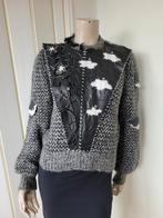 Mila Vogue wol mix trui met details maat S/M, Kleding | Dames, Truien en Vesten, Ophalen of Verzenden, Zo goed als nieuw, Mila Vogue