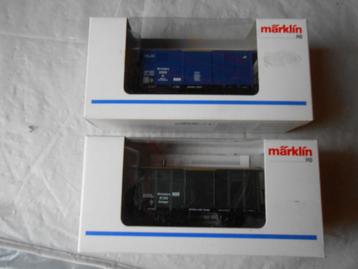 Märklin 48851 en 48852 gesloten goederen wagons Württemberg beschikbaar voor biedingen