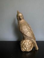 Goudkleurige kaketoe Polyresin vogel, Ophalen of Verzenden, Zo goed als nieuw, Dier