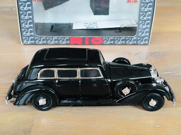 RIO - 1938 Mercedes Benz 770 Pullman Limousine Derde Rijk, Hobby en Vrije tijd, Modelauto's | 1:43, Zo goed als nieuw, Auto, Overige merken