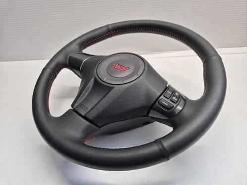 subaru impreza wrx GR GV STI stuur rode stiksels nieuwstaat, Auto-onderdelen, Interieur en Bekleding, Subaru, Gebruikt, Ophalen of Verzenden