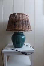 Tafellamp met Riviera Maison kap, Ophalen of Verzenden, Zo goed als nieuw, Landelijk, Minder dan 50 cm