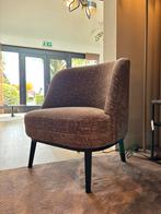 Bijzetfauteuil NIEUW - oudroze/zwart frame nieuwprijs €1099, Ophalen, Minder dan 75 cm, Nieuw, Stof