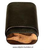 SIGARENKOKER ADORINI   2-3 SIGAREN - LEER MET HOUT    sk04h, Verzenden, Nieuw, Tabaksdoos of Verpakking
