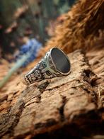 Handgemaakte Zilveren Uilenring - Wijsheid, 18 tot 19, Nieuw, Ophalen of Verzenden, Dame of Heer