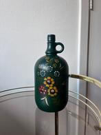 Mooie vintage beschilderde vaas, Huis en Inrichting, Woonaccessoires | Vazen, Ophalen, Zo goed als nieuw, Glas, Minder dan 50 cm
