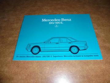 brochure Mercedes 190/190 E  1983 beschikbaar voor biedingen