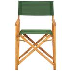 Regisseursstoelen 2 st massief acaciahout groen, Ophalen of Verzenden, Nieuw
