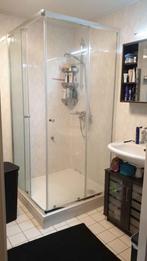 Douchecabine 100x100 cm plus douchebak, Doe-het-zelf en Verbouw, Sanitair, Ophalen, Gebruikt, Glas, Douche