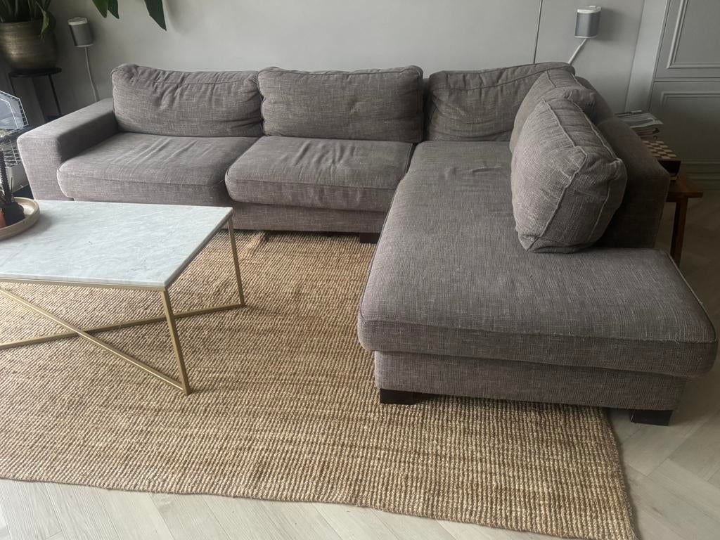 Goossens bank taupe, Ophalen, Gebruikt