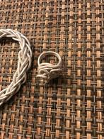 Armband 22cm lang en Ring diam. 20 mm, Ophalen, Gebruikt, Zilver, Overige materialen