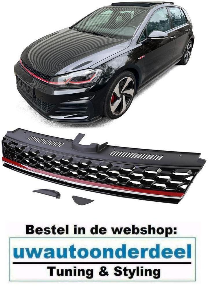 Embleem loos GTI Look Grill Rode Bies Geschikt Voor VW Golf, Auto diversen, Tuning en Styling, Ophalen of Verzenden