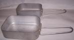 Originele vintage Nederlandse set Mess Tins. Aluminium. Izgs, Ophalen of Verzenden, Landmacht, Nederland, Overige typen