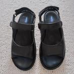 Wolky sandalen zwart leer maat 40, Wolky, Zwart, Zo goed als nieuw, Sandalen of Muiltjes